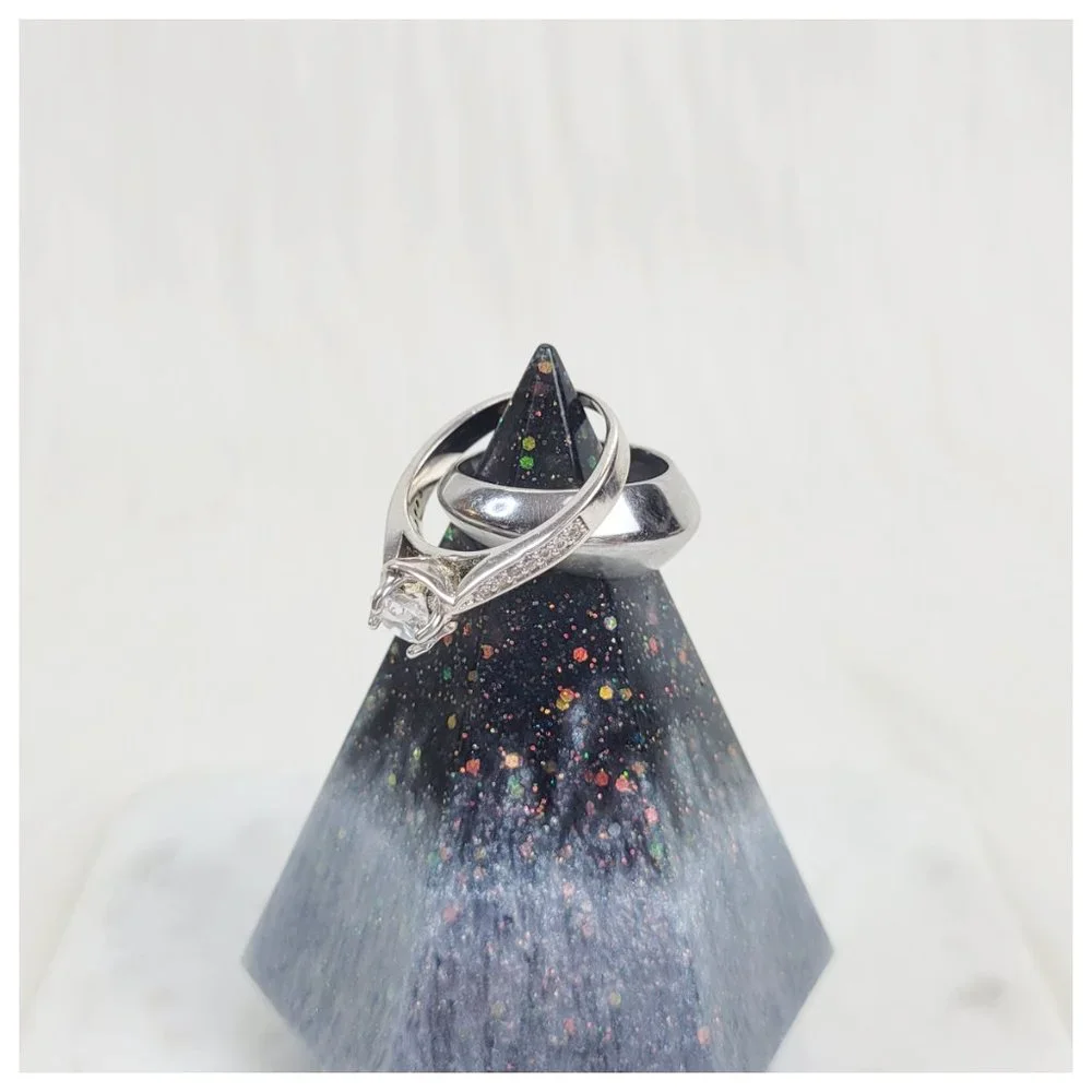 Ring Stand Ring Holder Ring Cone Ring Keeper Decorative Gray Black Ring Stand